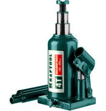 KRAFTOOL DOUBLE RAM, 4 т, 170 - 420 мм, с увеличенным подъемом, двухштоковый бутылочный домкрат (43463-4)