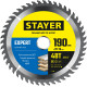 STAYER Expert, 190 x 20/16 мм, 48Т, точный рез, пильный диск по дереву (3682-190-20-48) купить  в Сочи