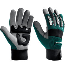 KRAFTOOL Extrem, XL (10), профессиональные комбинированные перчатки, антивибрационные, противоударные (11287-XL)