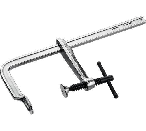 ЗУБР КС-300/120, F, 300 х 120 мм, цельнокованая струбцина F, Профессионал (32157-120-300) купить  в Сочи ЗУБР КС-300/120, F, 300 х 120 мм, цельнокованая струбцина F, Профессионал (32157-120-300) купить  в Сочи