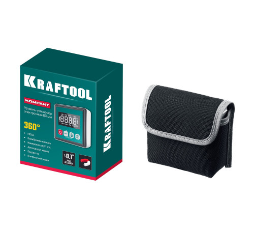 KRAFTOOL KOMPAKT, 4 х 90 С, точность 0.1, уровень-уклономер электронный (34687) купить  в Сочи