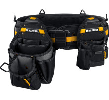 KRAFTOOL KBS-3 пояс монтажника, в комплекте: пояс монтажника, большая сумка, малая сумка (38762)