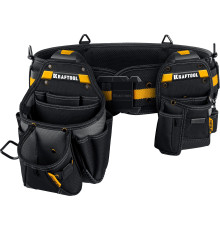 KRAFTOOL KBS-3 пояс монтажника, в комплекте: пояс монтажника, большая сумка, малая сумка (38762)