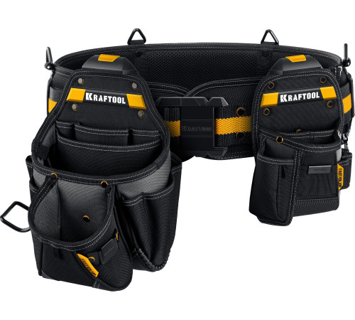 KRAFTOOL KBS-3 пояс монтажника, в комплекте: пояс монтажника, большая сумка, малая сумка (38762) купить  в Сочи
