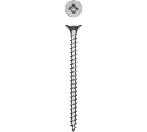 ЗУБР СУ-Б, 60 х 4.5 мм, белый цинк, 1700 шт, универсальный саморез (300370-45-060) купить  в Сочи