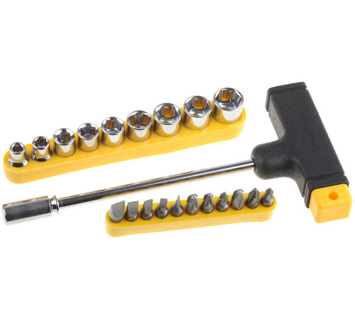 STAYER STANDART-22, 22 предм.,Т-образная отвертка с насадками (2540-H20) купить  в Сочи
