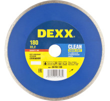DEXX Clean Aqua Cut, 180 мм, (22.2 мм, 5 х 2.1 мм), сплошной алмазный диск (36703-180)