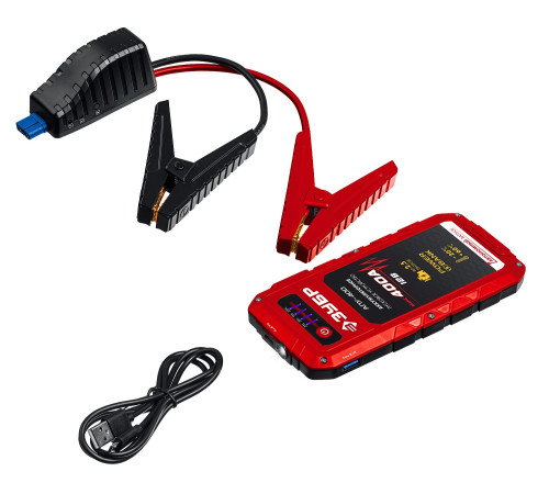 ЗУБР АПУ-400, 12 В, макс. 400 А, аккумуляторное пусковое устройство (59322) купить  в Сочи