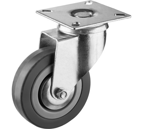 ЗУБР d 75 мм, г/п 50 кг, резина/полипропилен, поворотное колесо (30956-75-S) купить  в Сочи