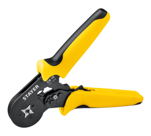 STAYER CS-10, 0.25 - 10 мм2, мультидиапазонные пресс-клещи с квадратным профилем для втулочных наконечников, Professional (44447) купить  в Сочи