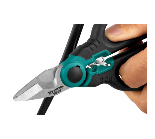KRAFTOOL ELECTRIC, 4 в 1, 160 мм, с чехлом, ножницы электрика (23356) купить  в Сочи