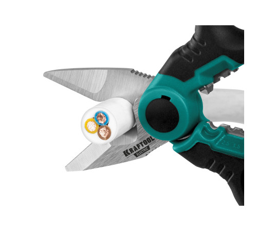 KRAFTOOL ELECTRIC, 4 в 1, 160 мм, с чехлом, ножницы электрика (23356) купить  в Сочи