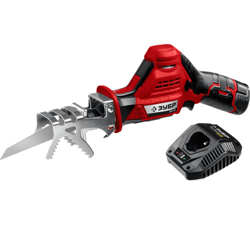ЗУБР С1-12, 12 В, 80 мм, 1 АКБ (2 А·ч), сабельная пила (СПЛ-125-21) купить  в Сочи