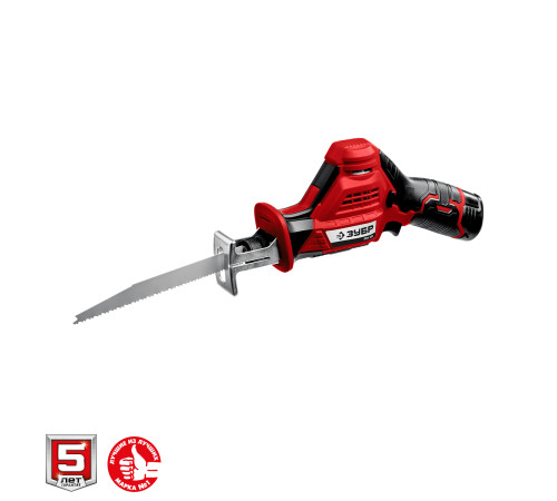 ЗУБР С1-12, 12 В, 80 мм, 1 АКБ (2 А·ч), сабельная пила (СПЛ-125-21) купить  в Сочи