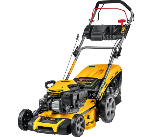 STEHER 460 мм, 4.5 л.с., бензиновая самоходная газонокосилка (GLM-460p) купить в Сочи STEHER 460 мм, 4.5 л.с., бензиновая самоходная газонокосилка (GLM-460p) купить в Сочи