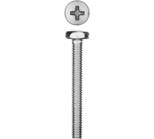 ЗУБР DIN 7985, кл. пр. 4.8, M4 х 30 мм, цинк, 10 шт, винт с полусферической головкой (303156-04-030) купить  в Сочи