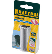 KRAFTOOL 33 мм, L 55 мм, карбид вольфрама, коронка кольцевая (33401-33)
