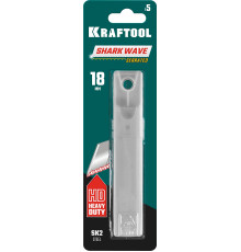 KRAFTOOL 18 мм, 5 шт, сегментированные серрейторные лезвия для ковровых покрытий (09604-18-S5)