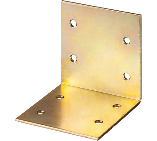 ЗУБР УМШ-2.0, 60 x 60 x 60 x 2 мм, желтый цинк, широкий мебельный уголок (31033-60) купить  в Сочи