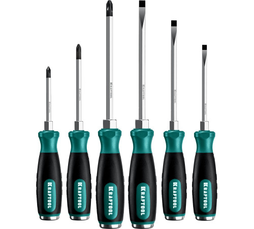 KRAFTOOL Impact, 6 шт, набор ударных отверток (25025) купить  в Сочи