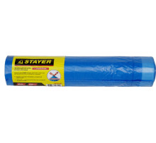 Stayer 60 л, 20 шт, синие, особопрочные, с завязками, мусорные мешки (39155-60)