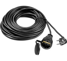 ЗУБР ПВС-315-Ш, ПВС, 3 х 1.5 мм2, 20 м, IP44, 3500 Вт, силовой удлинитель-шнур, Профессионал (55020-20)