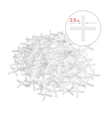 ЗУБР 2.5мм, 150 шт, крестики для плитки (33811-2.5)