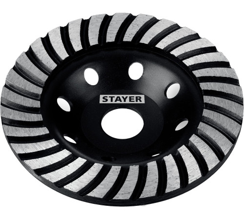 STAYER Турбо, d 125 мм, сегментированная алмазная шлифовальная чашка (33380-125) купить  в Сочи
