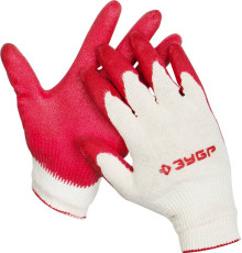ЗУБР УНИВЕРСАЛ, L-XL, х/б перчатки с нитриловым обливом, маслобензостойкие, 13 класс (11458-XL)