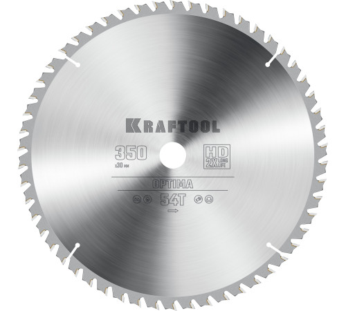 KRAFTOOL Optima, 350 х 30 мм, 54Т, пильный диск по дереву (36951-350-30) купить в Сочи KRAFTOOL Optima, 350 х 30 мм, 54Т, пильный диск по дереву (36951-350-30) купить в Сочи