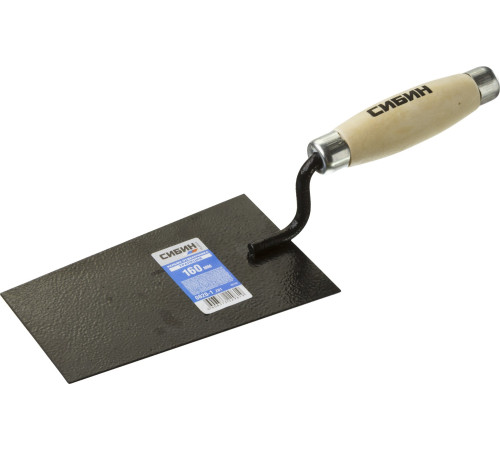 СИБИН 175 х 110 х 90 мм, деревянная ручка, стальная, кельма отделочника (0820-1) купить  в Сочи