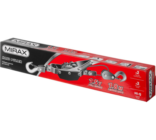 MIRAX 1.5 т, 1.8 м, ручная рычажная лебедка (43130-1.5) купить в Сочи MIRAX 1.5 т, 1.8 м, ручная рычажная лебедка (43130-1.5) купить в Сочи