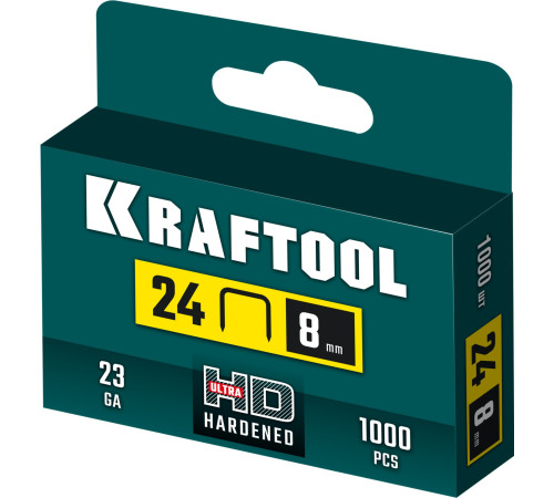 KRAFTOOL 8 мм, тип 24, 1000 шт, скобы для плайера (31724-08) купить  в Сочи