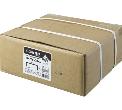 ЗУБР 250 x 70 x 10 мм, 75 шт, строительная скоба кованая (311175-250-70) купить  в Сочи