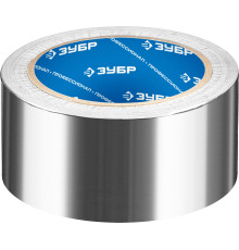 ЗУБР 50 мм, 25 м, 60 гр/м2, самоклеящаяся алюминиевая лента, Профессионал (12262-50-25)