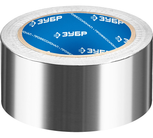 ЗУБР 50 мм, 25 м, 60 гр/м2, самоклеящаяся алюминиевая лента, Профессионал (12262-50-25) купить  в Сочи