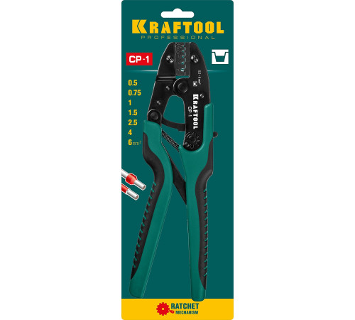 KRAFTOOL CP-1, 0.5 - 6 мм2, для втулочных наконечников, пресс-клещи (45461-1) купить в Сочи KRAFTOOL CP-1, 0.5 - 6 мм2, для втулочных наконечников, пресс-клещи (45461-1) купить в Сочи