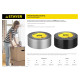 STAYER 48 мм, 45 м, черная, армированная лента, Professional (12086-50-50) купить  в Сочи