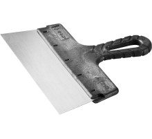 ЗУБР 250 мм, пластиковая ручка, стальной фасадный шпатель (10052-25)