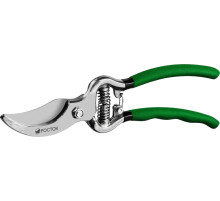 РОСТОК PC-15, 200 мм, углеродистая сталь, цельнокованый, покрытие ПВХ, плоскостной секатор (423005)