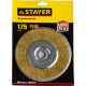 STAYER 175 мм, витая стальная латунированная проволока 0.3 мм, щетка дисковая для УШМ, Professional (35122-175) купить  в Сочи