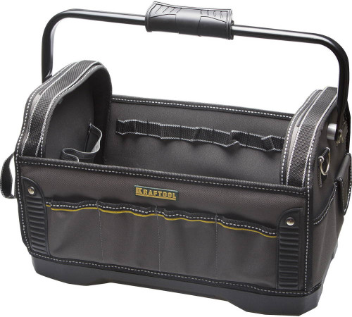 KRAFTOOL 46 см, 8 петель-держателей, жесткое пластиковое дно, каркасная сумка для инструментов с 20 карманами (38741) купить  в Сочи