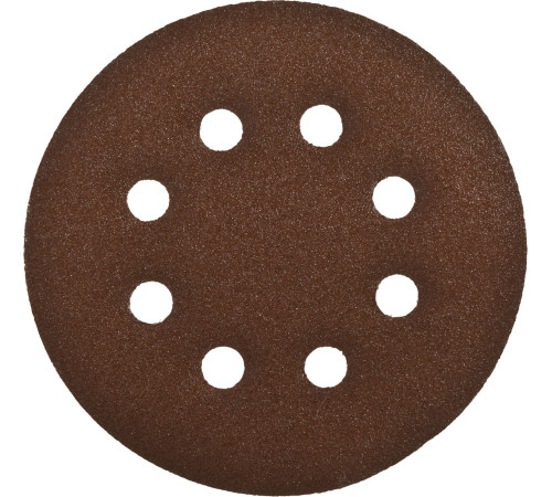 Круг шлифовальный ЗУБР ″СТАНДАРТ″ из абразивной бумаги на велкро основе, 8 отв., Р120, 125мм, 5шт купить  в Сочи