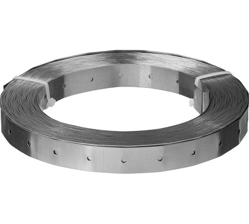 ЗУБР ПТЛ, 20 x 0.55 мм, 25 м, цинк, перфорированная тарная лента (310248) купить  в Сочи