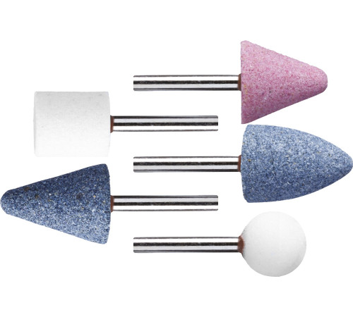 STAYER 5 предм., хвостовик d 3.2 мм, набор абразивных минишарошек-насадок (2988-H5) купить  в Сочи