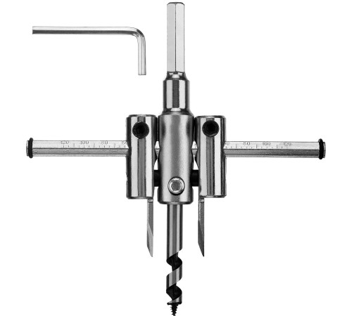 ЗУБР d 40-120 мм, глубина реза 30 мм, регулируемое сверло по дереву (29440-120) купить  в Сочи