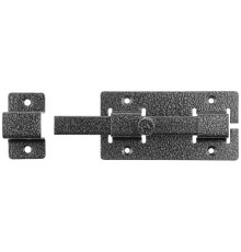 ЗД-06, для дверей, 60 х 115 мм, усиленная, квадратный засов, цвет серебро, накладная задвижка (37786-6)