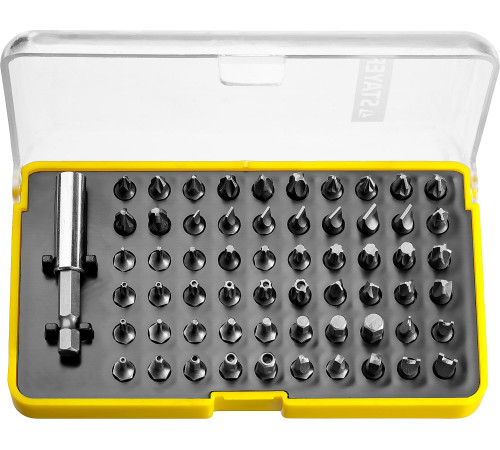 STAYER 61 шт, набор бит с магнитным адаптером (26084-H61) купить  в Сочи