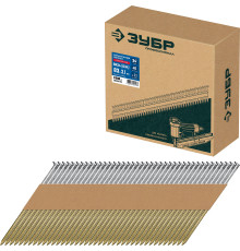 ЗУБР SN34 (D34) 83 х 3.1 мм, реечные гвозди рифленые оцинкованные, 3000 шт (305399-83)