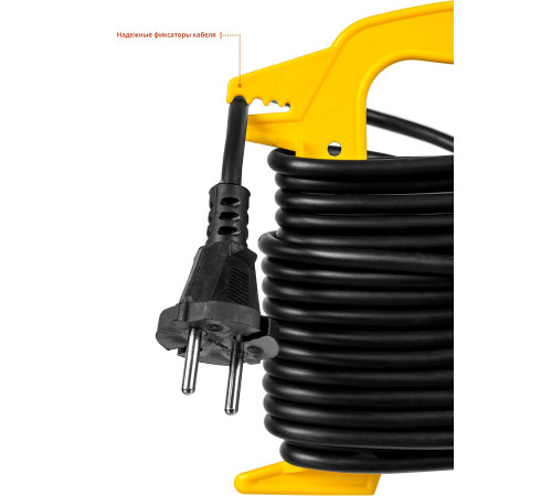 Удлинитель на рамке ″MF 207″, 10 м, 2200 Вт, 1 гнездо, ПВС 2х0,75 мм2, STAYER купить  в Сочи